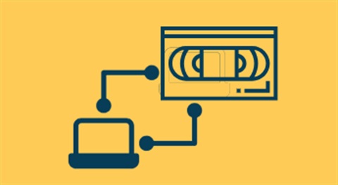 VHS tape conversion illustration