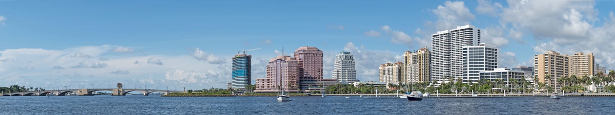 West Palm Beach Waterfront view